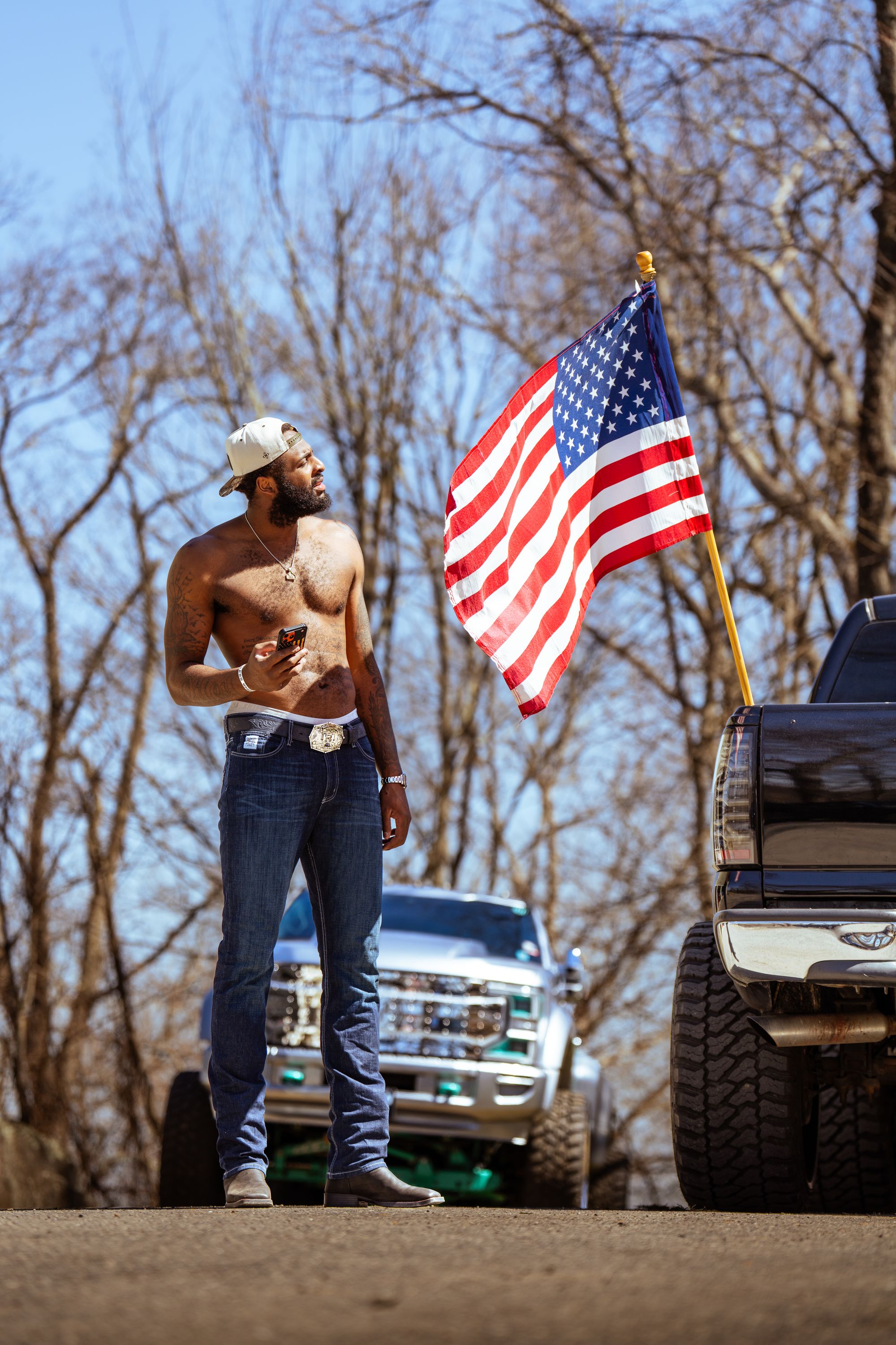 American flag editorial