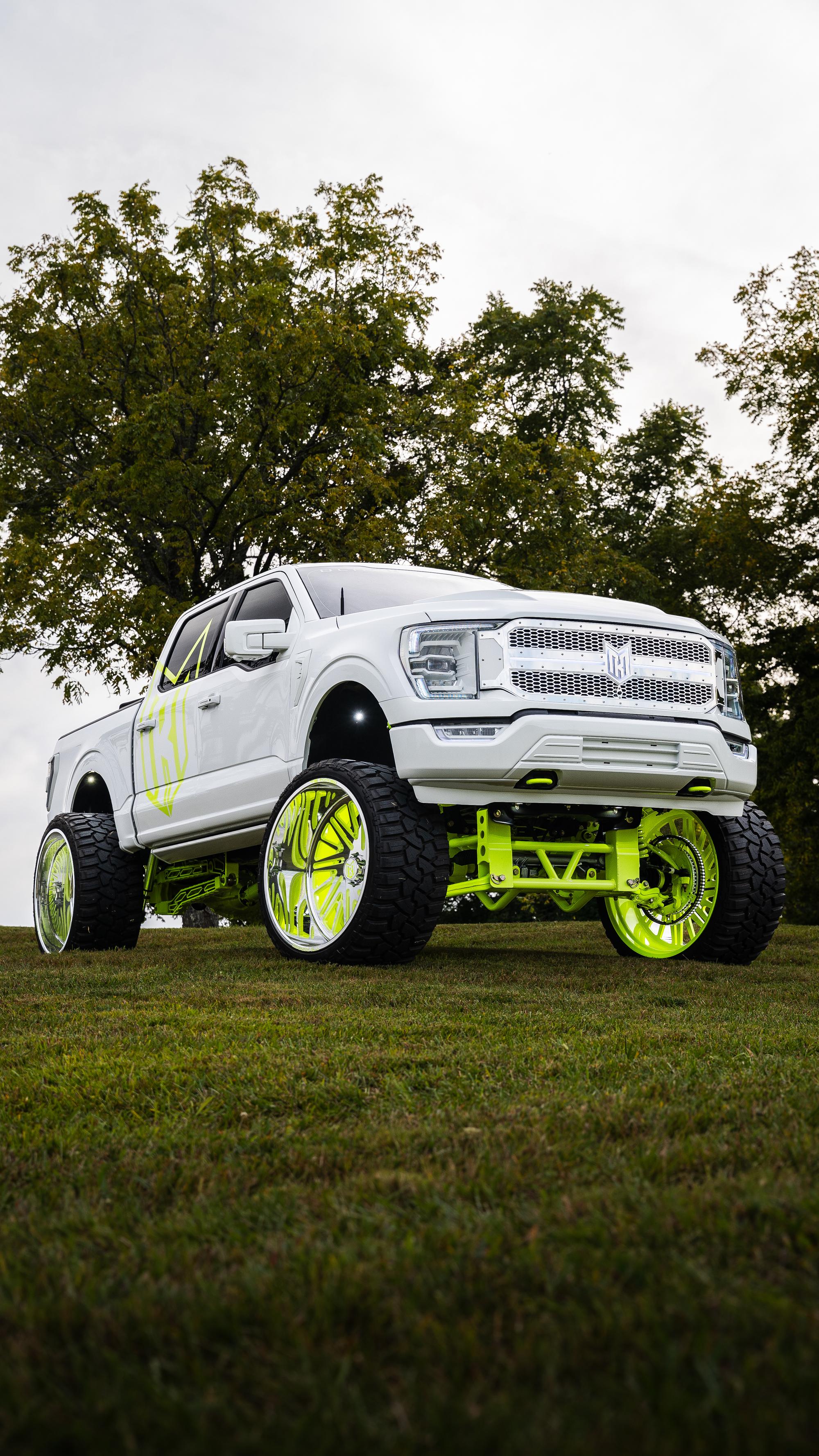 White truck — automotive editorial