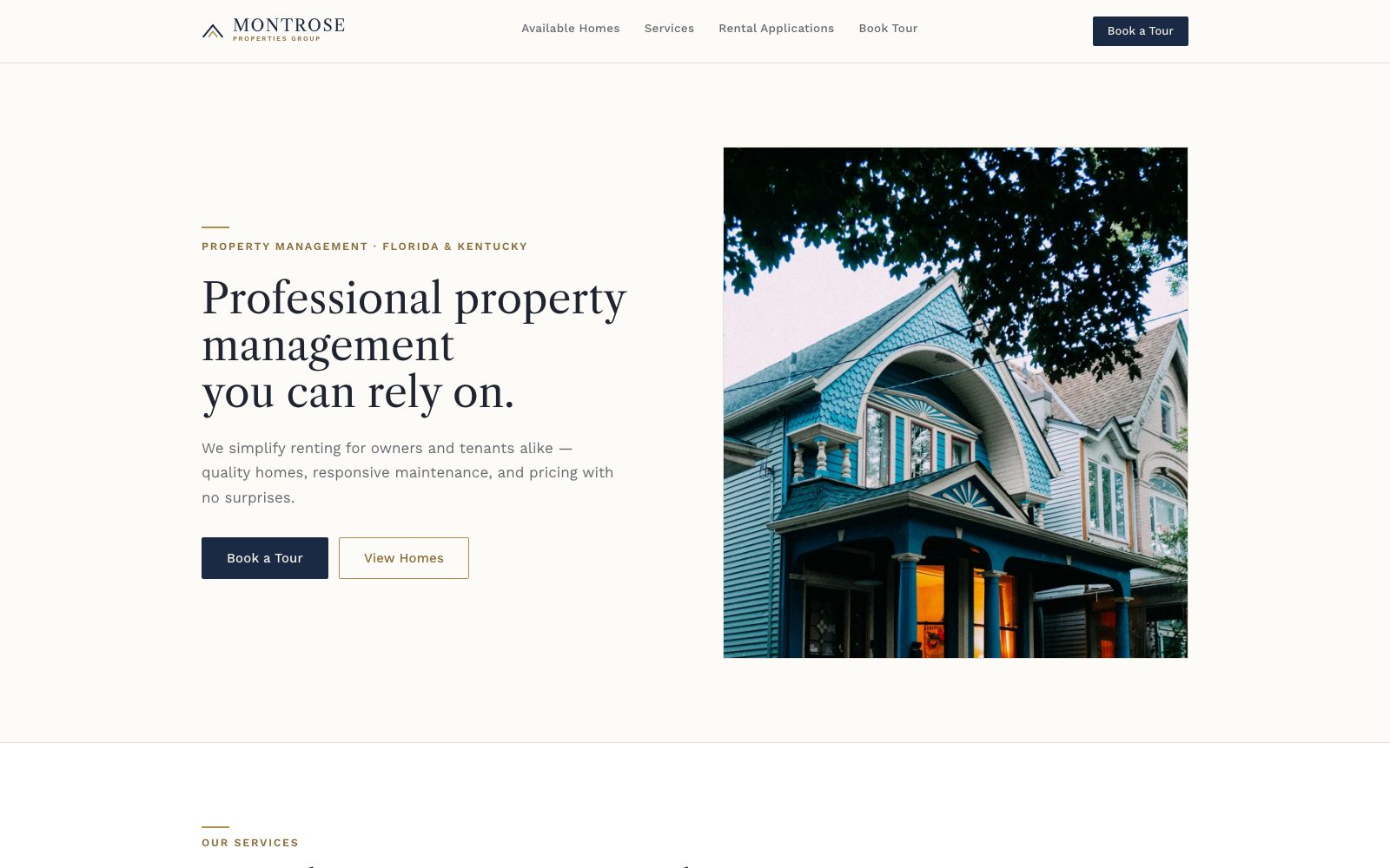 Montrose Properties Group — website by Carozo Media